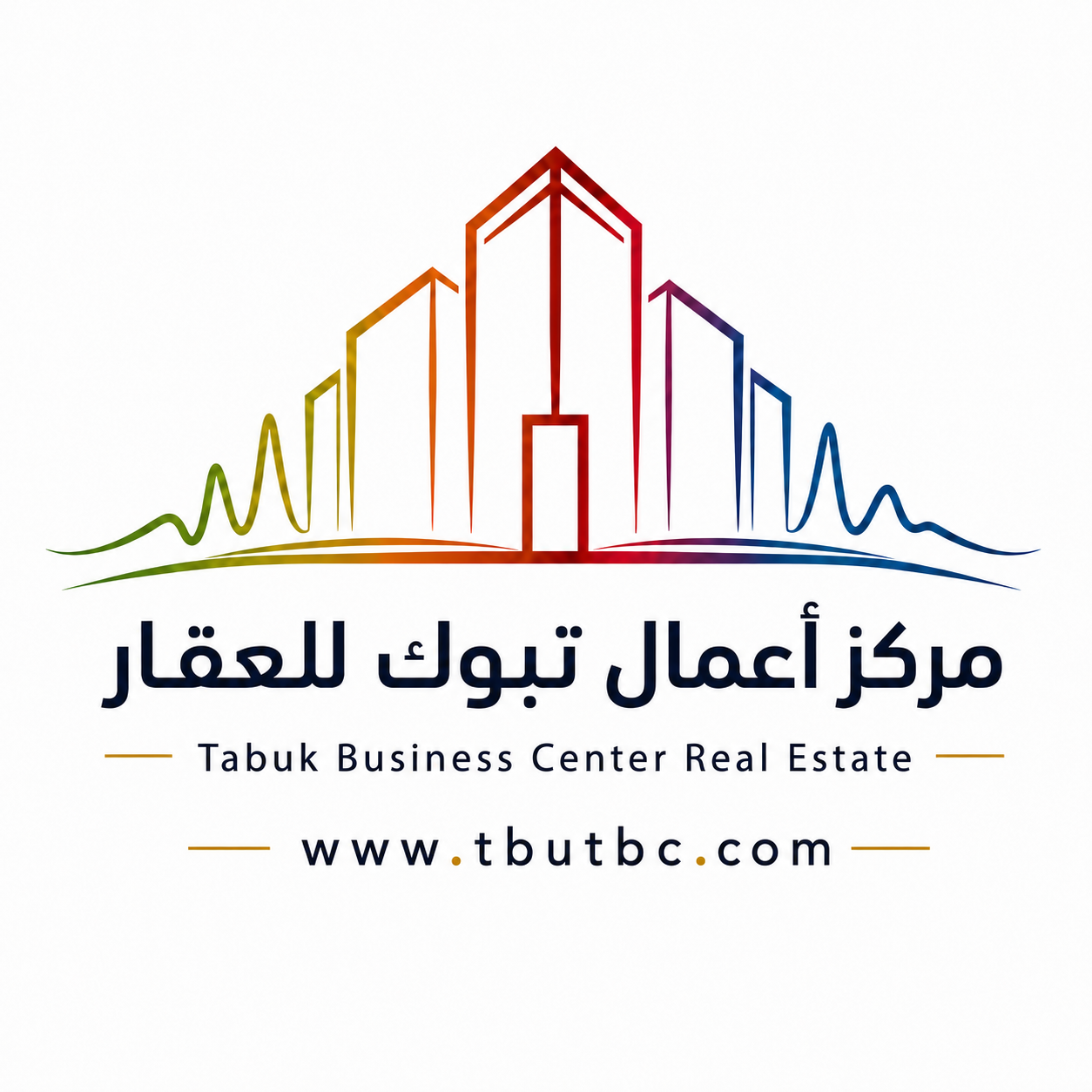 شعار مركز أعمال تبوك للعقار